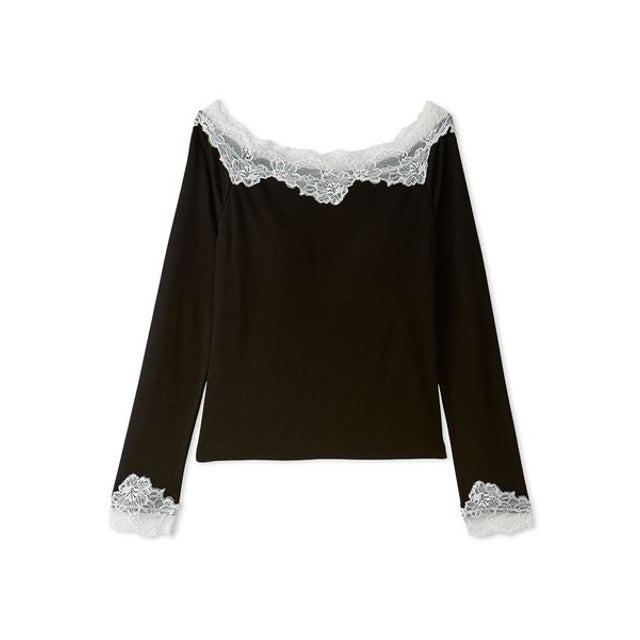 【Lingerie】メルティ―ヒートカップインオフショルダー （BLK）