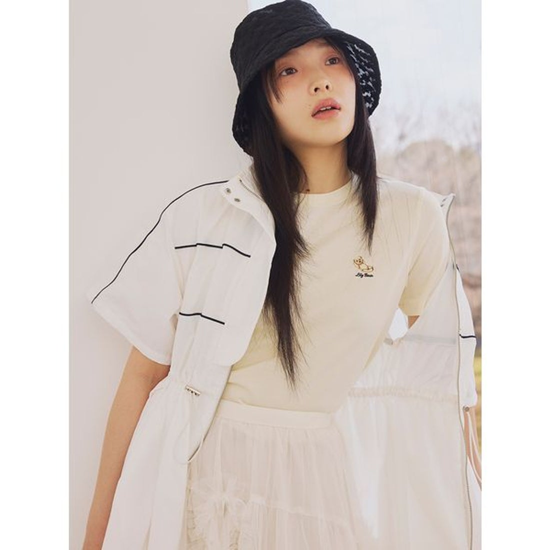 リリーブラウン LILY BROWN トラックジャンパーワンピース （PNK 