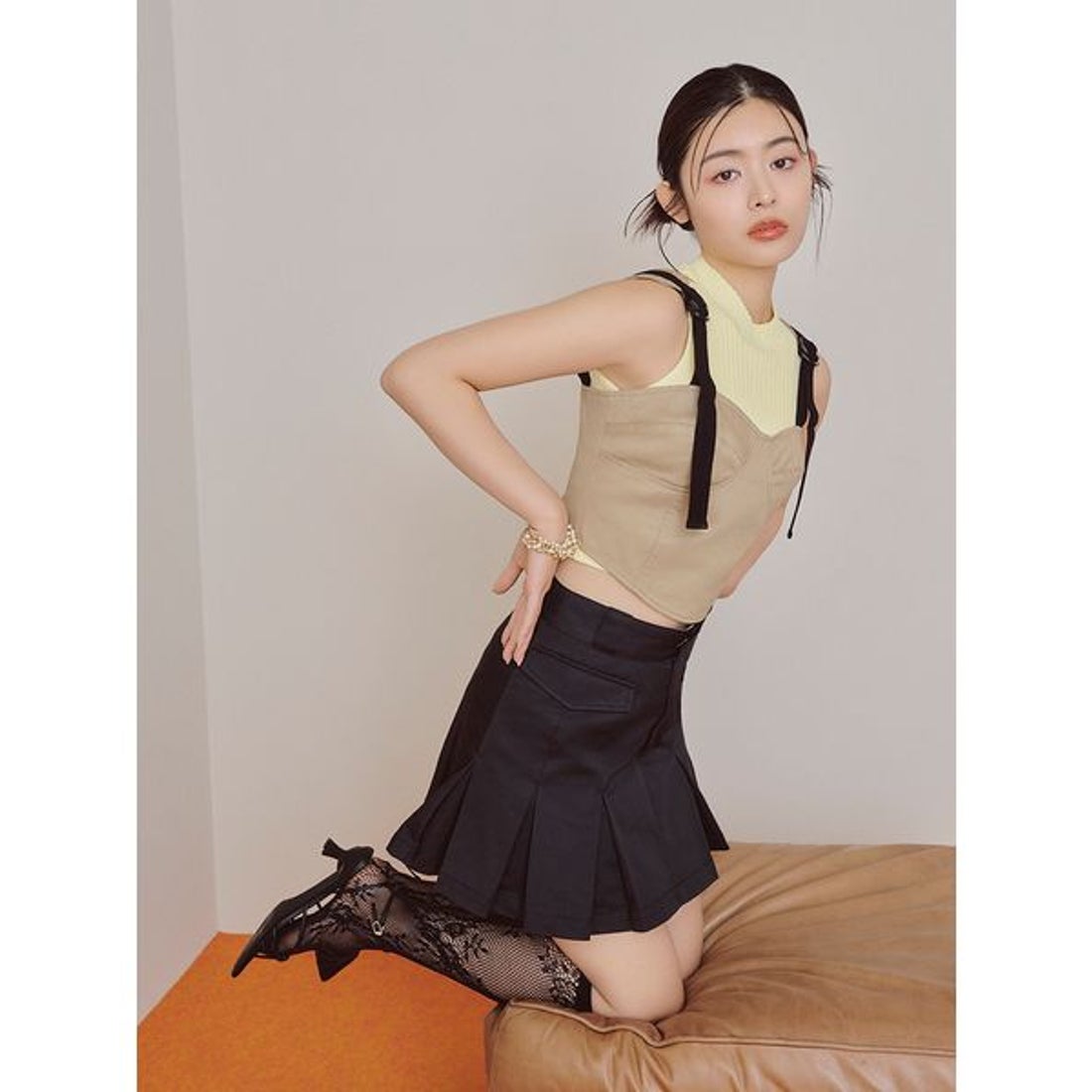リリーブラウン LILY BROWN 【LILYBROWN×Dickies】874コルセットチノ 