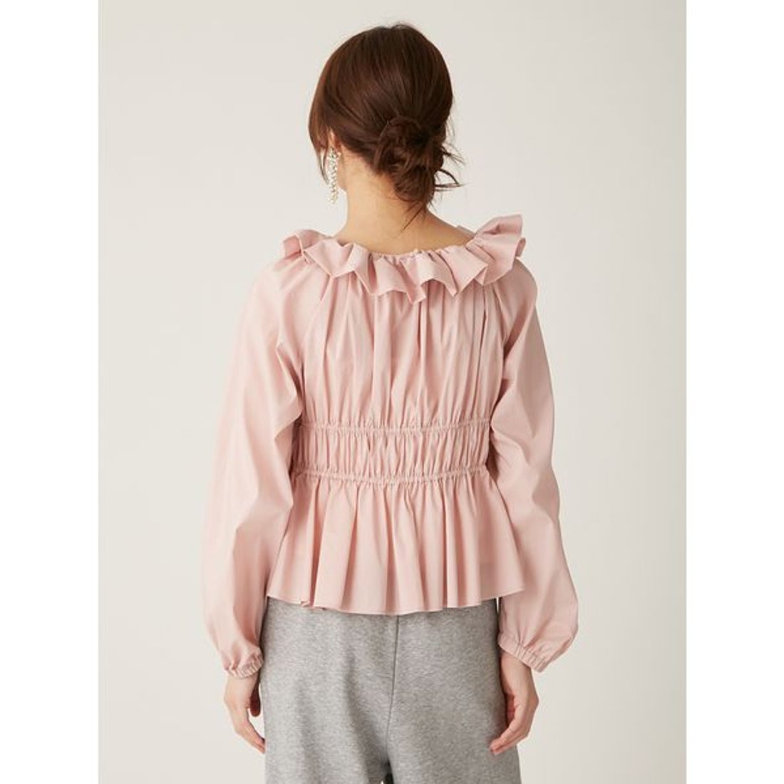 LILY BROWN パフスリーブ ブラウス ピンク 新品　限定色　タグ付き リリーブラウン LILY BROWN ボリュームフリルブラウス （PNK