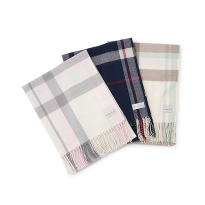【LTXC】チェックマフラー （ピンク）｜詳細画像