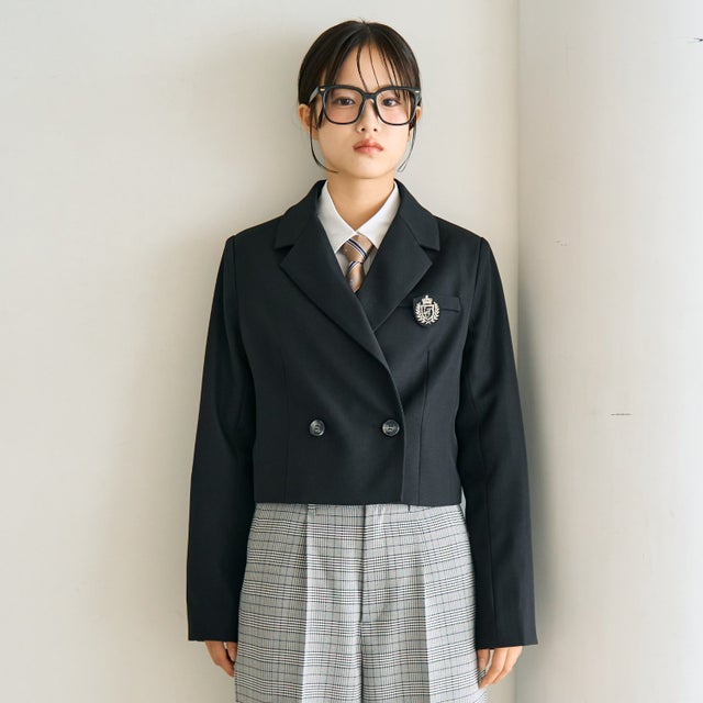 エンブレム付ボレロジャケット （クロ）