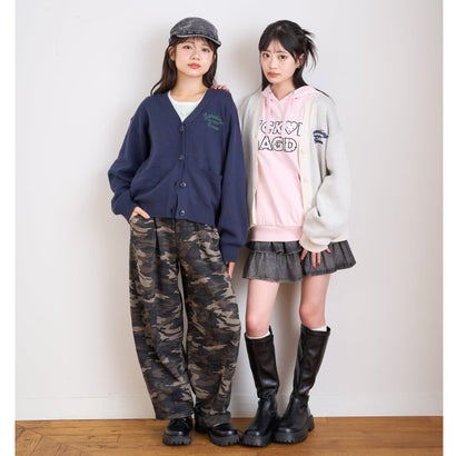 【洗える/静電防止】¥nイマコレスウェットライクニットカーディガン （アイボリー）｜詳細画像