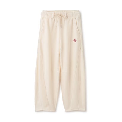 【洗える/静電気軽減/セット可】\nあったかフリースカーブパンツ （アイボリー）｜詳細画像