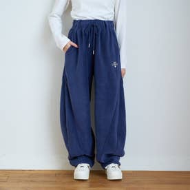 【洗える/静電気軽減/セット可】\nあったかフリースカーブパンツ （紺）