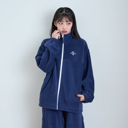 【洗える/静電気軽減/セット可】\nあったかフリースジップブルゾン （アイボリー）｜詳細画像