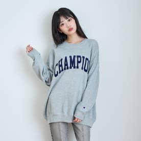 【LTXC/Champion/綿100%】\nフロッキーロゴネックプルオーバー （トップ グレー）