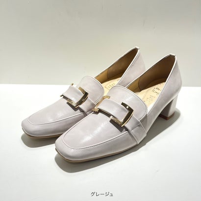 バックルスクエアパンプス （ブラック）｜詳細画像