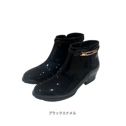 バックルレインブーツ （オークエナメル）｜詳細画像