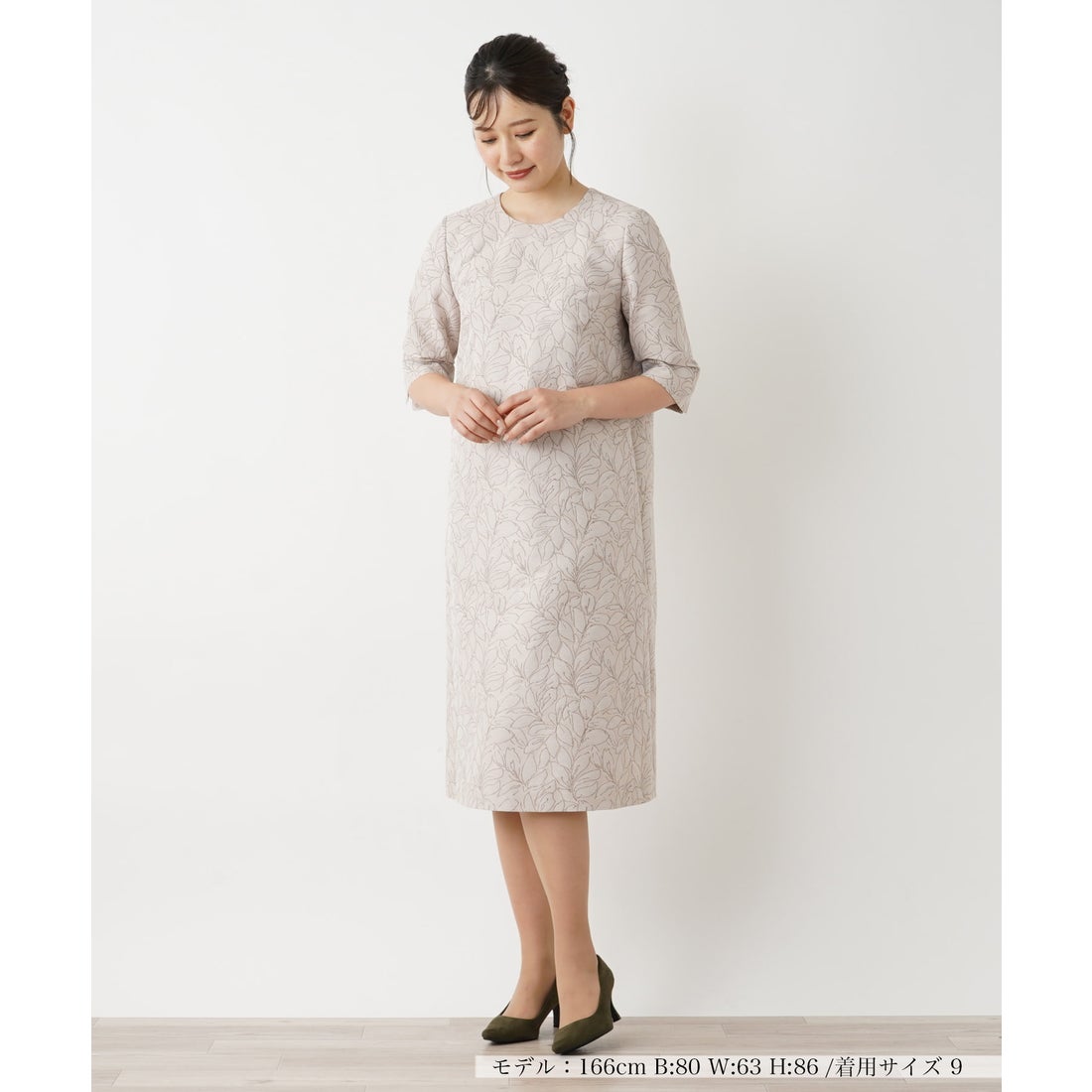 レリアン Leilian ワンピース （ネイビー） - ファッション通販 