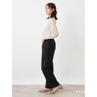 レリアン Leilian センタープレステーパードパンツ （ネイビー）｜詳細画像