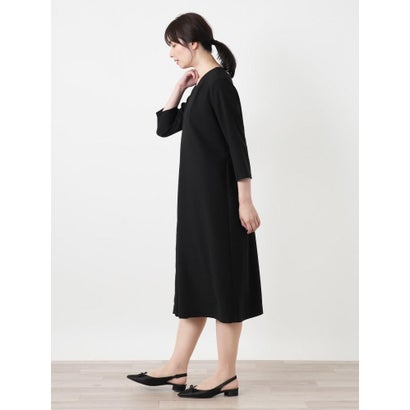 レイヤードネックAラインワンピース【Leilian WHITE LABEL】 （ロイヤルブルー）｜詳細画像