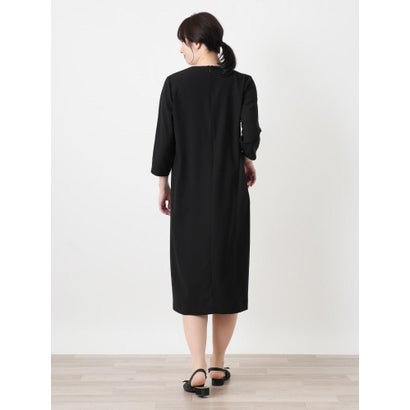 レイヤードネックAラインワンピース【Leilian WHITE LABEL】 （ロイヤルブルー）｜詳細画像