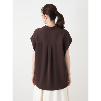 スキッパーオーバーサイズブラウス （ネイビー）｜詳細画像