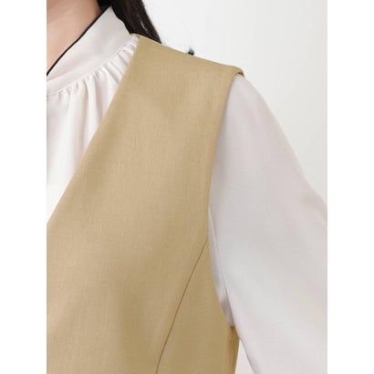 レリアン Leilian Vネックベスト【Leilian WHITE LABEL】 （ネイビー）｜詳細画像