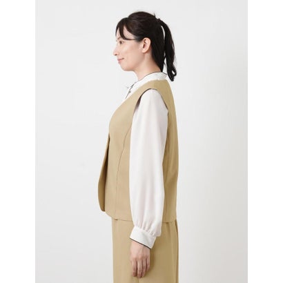 レリアン Leilian Vネックベスト【Leilian WHITE LABEL】 （ネイビー）｜詳細画像