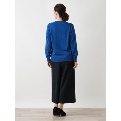 クルーネックニットプルオーバー （セルリアンブルー）｜詳細画像