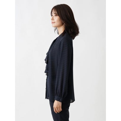 ロングスリーブブラウス【ROCHAS Premiere】 （ネイビー）｜詳細画像