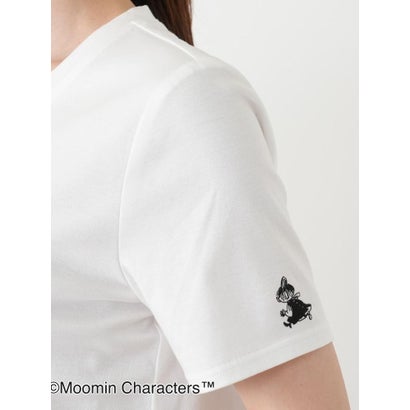 ムーミン刺繍クルーネックTシャツ （アイボリー）｜詳細画像