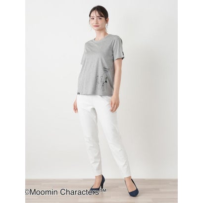 ムーミン刺繍クルーネックTシャツ （アイボリー）｜詳細画像