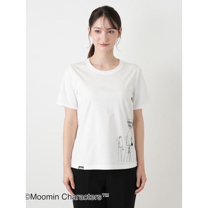 ムーミン刺繍クルーネックTシャツ （アイボリー）｜詳細画像