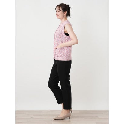 レリアン Leilian メランジニットベスト （ブルー系）｜詳細画像