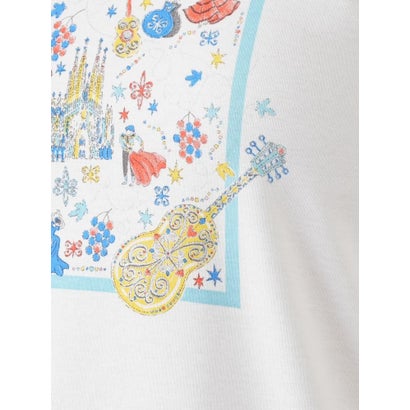 レリアン Leilian プリントクルーネックTシャツ （レッド系）｜詳細画像
