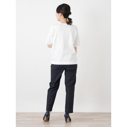 レリアン Leilian プリントクルーネックTシャツ （レッド系）｜詳細画像