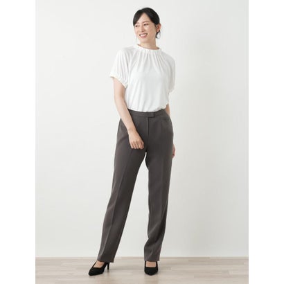 ストレートストレッチパンツ （チャコールグレー）｜詳細画像