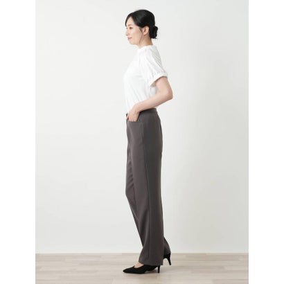 ストレートストレッチパンツ （チャコールグレー）｜詳細画像