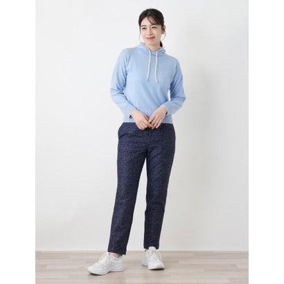 【あったか素材】プリントストレッチパンツ （ダークブラウン）｜詳細画像