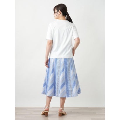 レリアン Leilian 刺繍プリントTシャツ （アイボリー）｜詳細画像