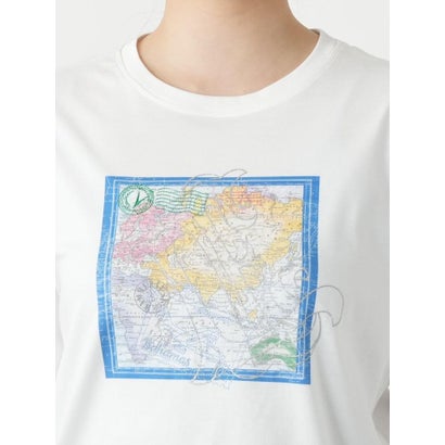 レリアン Leilian 刺繍プリントTシャツ （アイボリー）｜詳細画像