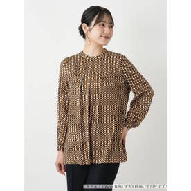 プリントタックトップス【ROCHAS Premiere】 （ブラウン）