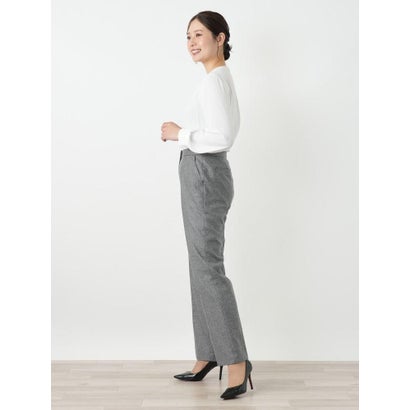 センタープレスパンツ【LORO PIANA】 （チャコール系）｜詳細画像