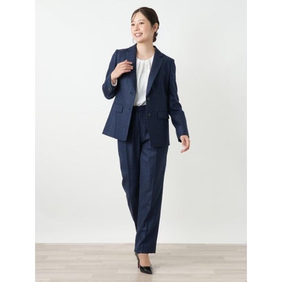 センタープレスパンツ【LORO PIANA】 （ネイビー系）｜詳細画像