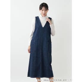 デニムジャンパースカート【L JEANS】 （ブルー系）