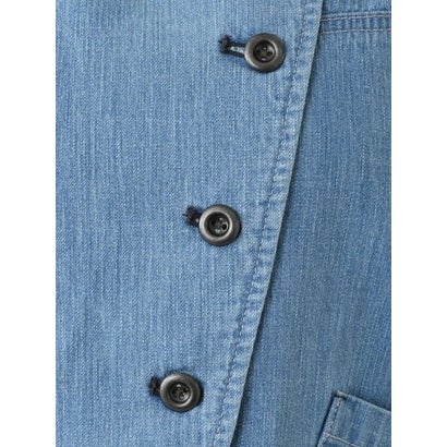 レリアン Leilian デニムベスト【L JEANS】 （コバルトブルー）｜詳細画像