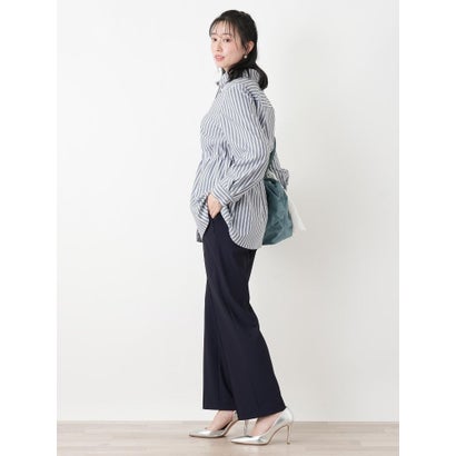ウエストゴムストレートパンツ【ROCHAS Premiere】 （ネイビー）｜詳細画像