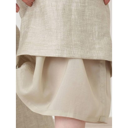 レリアン Leilian ワッシャーワイドパンツ【ROCHAS Premiere】 （ベージュ）｜詳細画像