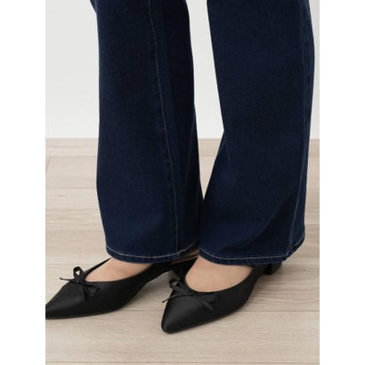 ブーツカットデニムパンツ【L JEANS】 （ネイビー系）｜詳細画像