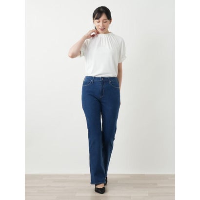 ブーツカットデニムパンツ【L JEANS】 （ネイビー系）｜詳細画像