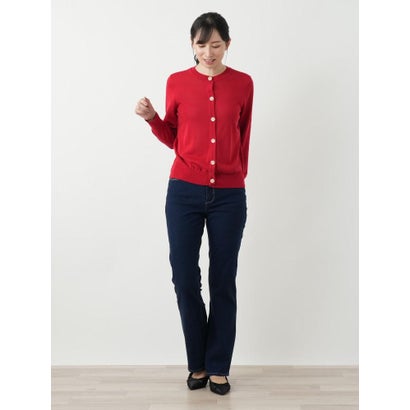 ブーツカットデニムパンツ【L JEANS】 （ネイビー系）｜詳細画像