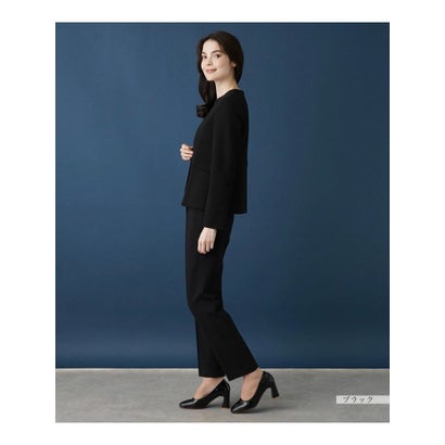 レリアン Leilian 【セットアップ対応商品】ノーカラージャケット （ネイビー）｜詳細画像