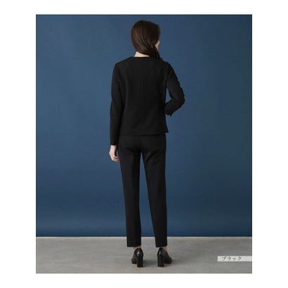 レリアン Leilian 【セットアップ対応商品】ノーカラージャケット （ネイビー）｜詳細画像