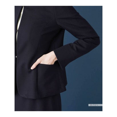 レリアン Leilian 【セットアップ対応商品】ノーカラージャケット （ブラック）｜詳細画像
