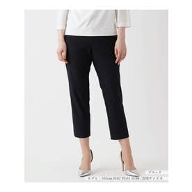 ストレッチクロップドテーパードパンツ （ブラック）