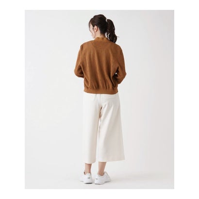 レリアン Leilian ストレッチクロップドワイドパンツ （ブラック）｜詳細画像