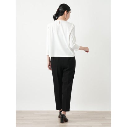 レース切替カットソー【Leilian WHITE LABEL】 （アイボリー）｜詳細画像