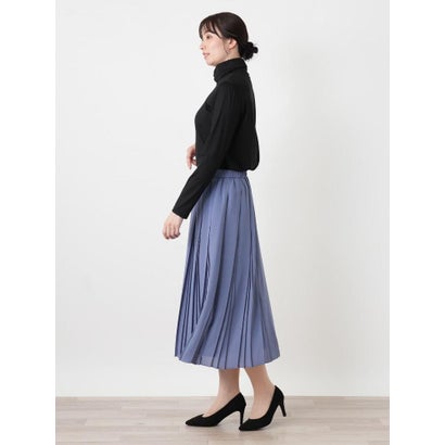 レリアン Leilian シルクタートルネックカットソー （ボルドー）｜詳細画像